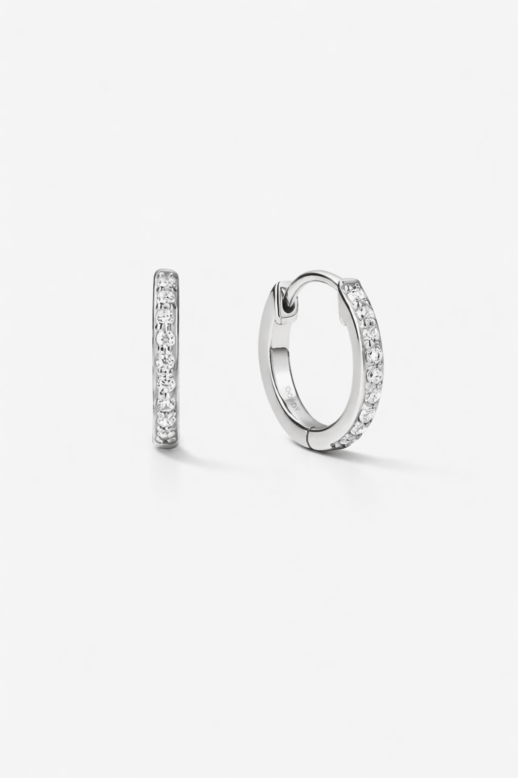 Pavé Huggie | Oorbellen